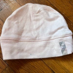 Burberry matching hat bib and onesie set